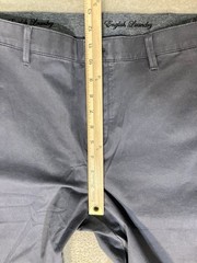 English Laundry Comfort Chino Pants Mens 38×32 Gray Flex Waist Straight Leg NEW