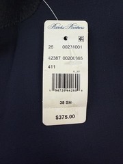 $375 NEW BROOKS BROTHERS Mens 38S Navy Gold Button Blazer Sport Coat Suit Jacket