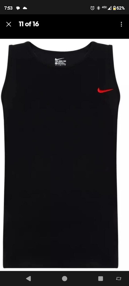 Nike Men’s Tank Top Athletic Cut Fitness Work Out Sleeveless Shirt