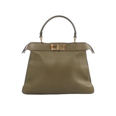 Fendi Peek-a-boo ICU Co., Ltd. Medium Leather Handbag in Green 8BN321