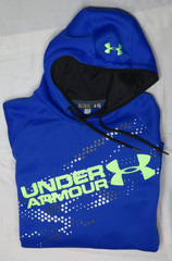 UNDER ARMOUR MENS XL BLUE STORM LOOSE HOODIE FLEECE HOODED SWEATSHIRT FLEECE UA