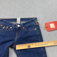 Vintage True Religion Jeans Women 26 Blue Becky Denim Bootcut Made in USA