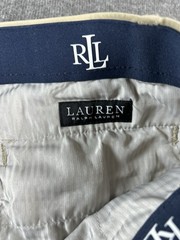 lauren ralph lauren khaki pants 38×30 cotton nylon spandex mix black label