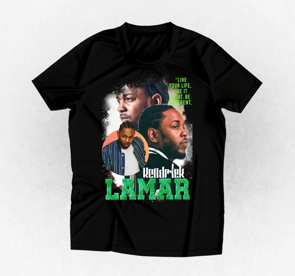 Rapper Kendrick Lamar graphic t-shirt black or any color and size you choose