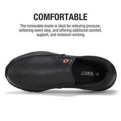 HISEA Men Non Slip Food Service Shoes Water Resistant Chef Health Care Work Shoe