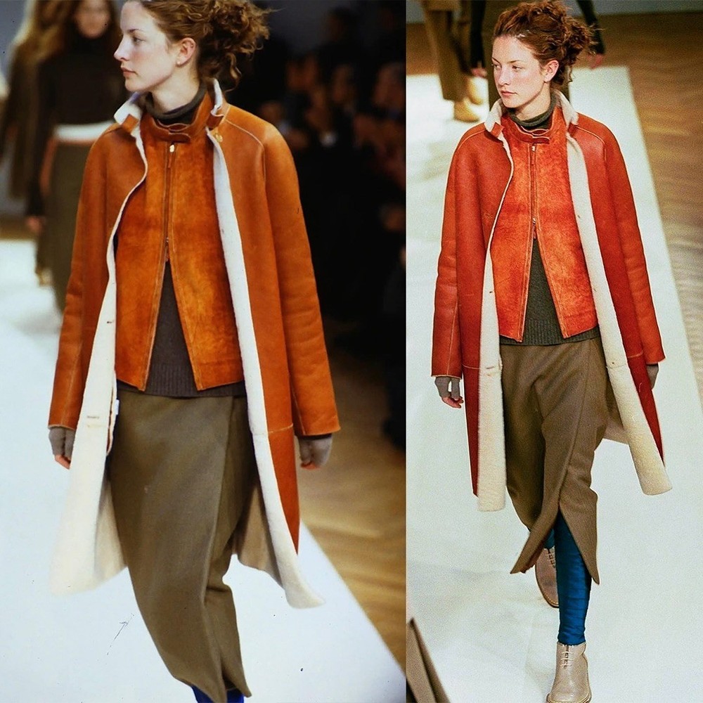 Burberry Prorsum Runway Vintage Shearling Babbage Vest Italy Size 6 EUC