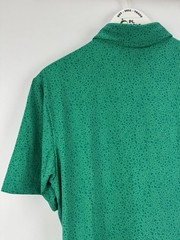 Adidas Men’s Ultimate365 Mini Bunker Golf Polo Size Large Green/32786