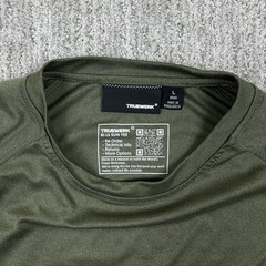 Truewerk B1 Sun T Shirt Mens Large Green Performance Stretch Work Utility
