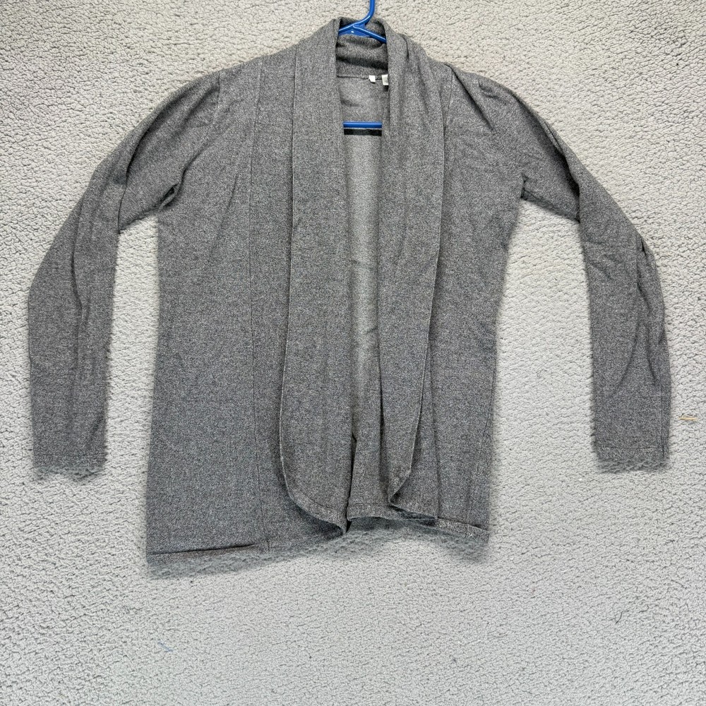 Unbranded Gray Womens S Draped Open Front Layering Casual Cardigan Sweater