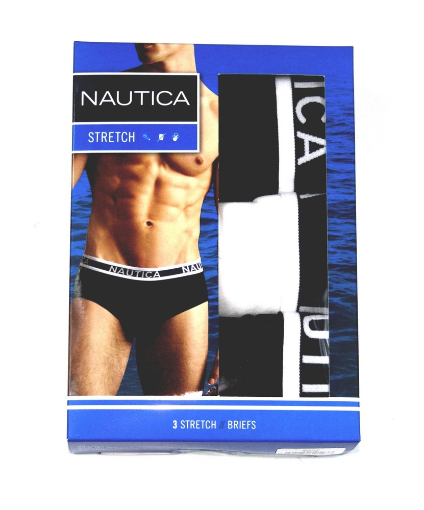 Nautica Classic Stretch Brief 3 Pack S, M, L, XL
