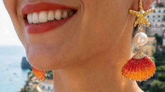 ANTICA SARTORIA 2026 SHELLS & PEARLS EARRINGS NWT