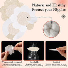 200 Pcs Nipple Breast Covers 100 Pairs Nipple Pasties Disposable Nipple Stickers