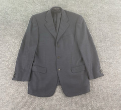 Ermenegildo Zegna Sport Coat 38 R Blue Wool Tweed Birdseye Traveler Italy *