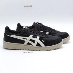 Size 11 Men’s ASICS Japan S Leather Sneakers 1201A695-002 Black/Cream