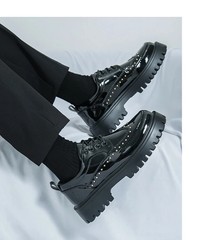 Thick Sole Formal Wedding Dress Shoes Fashion Durable Business Oxfords