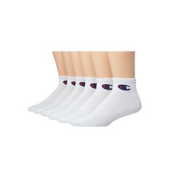 Champion® Men’s 6 Pairs ANKLE Socks ” DOUBLE DRY~ARCH SUPPORT~CUSHIONED ” NEW!!