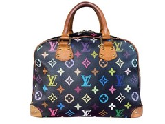 🍒ICONIC BAG LOUIS VUITTON TROUVILLE TAKASHI MURAKAMI MULTICOLOR BLACK AUTH 🍓