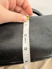 FRYE Black Leather Tote Bag Large Shopper Shoulder Purse Side Pockets