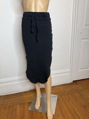 Frank & Eileen Donegal Unforgettable Triple Fleece Skirt Black Drawstring Size S