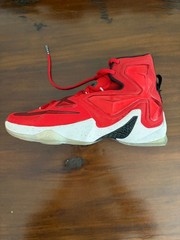 Size 9.5 – Nike LeBron XIII 13 On Court – University Red and White