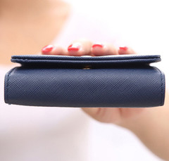 Women Trifold Small Leather Wallets Short Clutch Billfold Purse with Coin Pocket