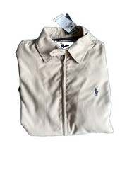 NWT Polo Ralph Lauren Men’s Bi-Swing Windbreaker Jacket Khaki Beige Size Small