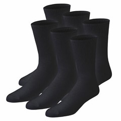 Premium Cotton Diabetic Crew Socks with Loose Non-Binding Top