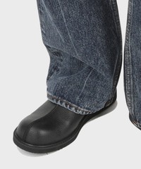 Firenze Atelier Men’s Black Cow Leather Slip-on Clogs & Mules Slippers Sandals
