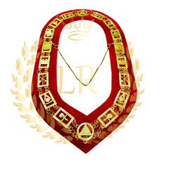 Masonic Regalia Royal Arch Premium Quality Gold Chain Collar+Jewel Set Deal