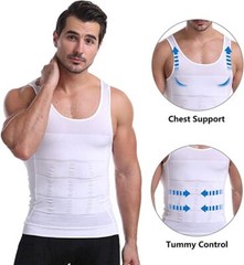 Men’s Compression Shirts Shapewear Vest Body Shaper Abs Abdomen Slim Tank Top