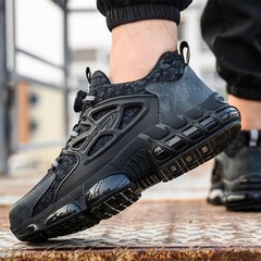 New Anti-smash Men Steel Toe Work Shoes Lightweight Breathable Work Sneaker