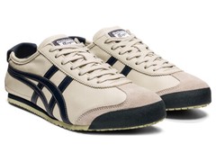 Onitsuka Tiger MEXICO 66 Natural Navy Leather Sneakers Casual Shoes Unisex