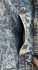 Vtg Acid Wash Denim Jean Jacket Men’s Large 90s Grunge Oversized Hip Hop Coat