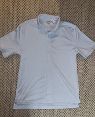 Land’s End Men’s Adaptive Polo Magnetic Closures Light Blue Size M