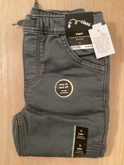 New! Boys Art Class Drawstring Jogger Pants Gray Size 7