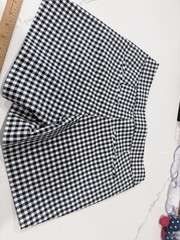 Gingham Shorts Black White Vintage, Size 4
