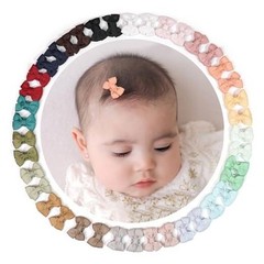 Baby Hair Clips 40 Pieces 20 Colors in Pairs Baby Bows Hair 1.37inch/40pcs
