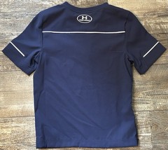 Under Armour Short Sleeve 1/4 Zip Pullover Youth XS Extra Small Navy