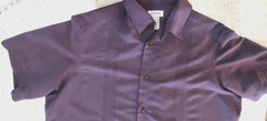Men’s Concepts by Claiborne Short Sleeve Shirt Guayabera style XL Purple