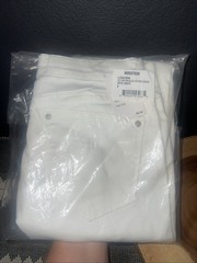 NEW in Bag Nordstrom Optic White WMNS 8 High Rise AB Solution Ankle Skimmer ￼