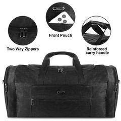 Military Canvas Duffle Bag-Heavy-Duty Gym&Travel Luggage with Shoulder Strap 92L