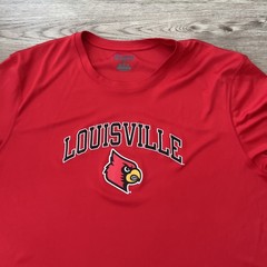 Champion Louisville Cardinals T Shirt Mens 2XL Red NCAA Athletic Performance Tee