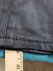 Boohoo Jeans Size 12 Womens Black Stretch Pants Faux Leather Straight NWT
