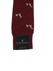 Brooks Brothers Cotton Blend Beagle Motif Socks MADE IN ITALY