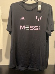 Adidas X Lionel Messi Men’s T Shirt Size XXL 2XL Short Sleeve Graphic Tee Black