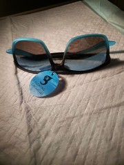 Geckobrands Waterproof / Floating Polarized Captiva Sunglasses Black/neon Blue