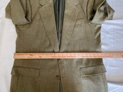 Nordstrom Mens Tweed Blazer Sport Coat Jacket 44L Wool Tan Ivy League Old Money