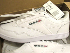 Reebok Club MEMORYTECH Men’s White/Green Leather, Size 11