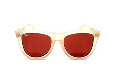 Ray Ban Wayfarer Boyfriend Reverse BEIGE/Red Sunglasses 0502S 6780/69 53mm