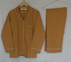 TARRIF FREE✅0%CHARGE PJ-31 Size Medium 100%Cotton Olive Plain Unisex Pajama Set*